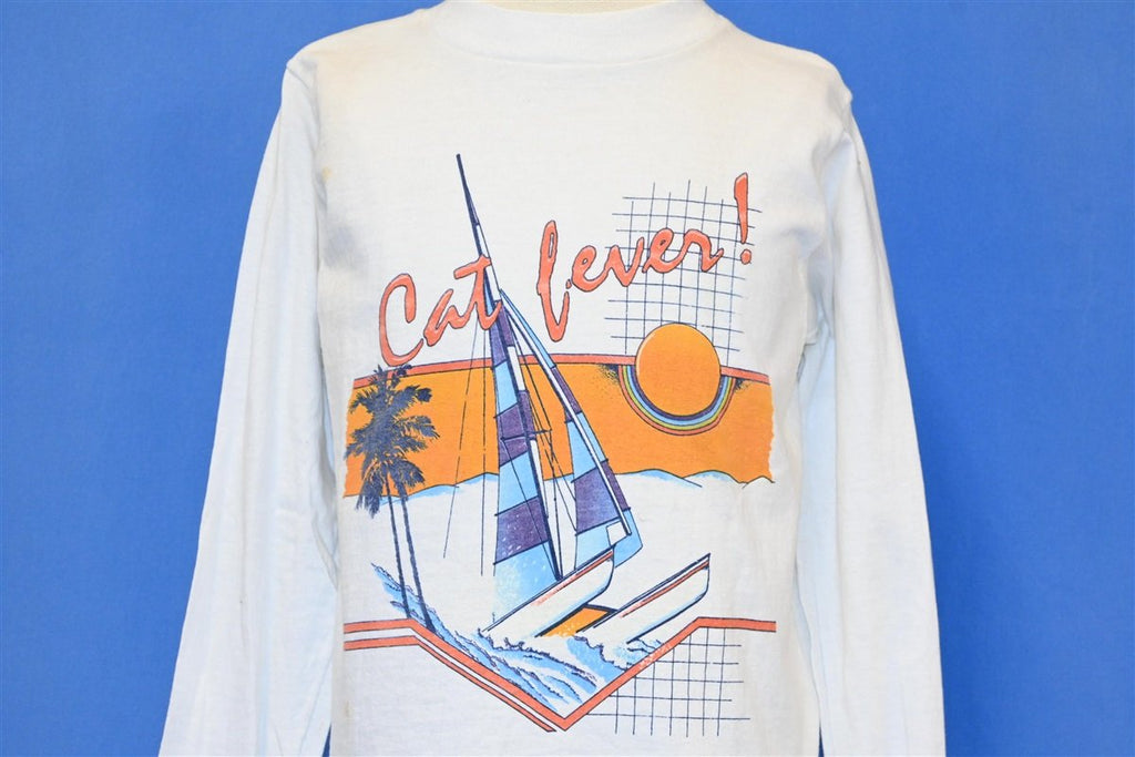 80s Cat Fever Catamaran Sailboat Deadstock t-shirt Youth product image 1