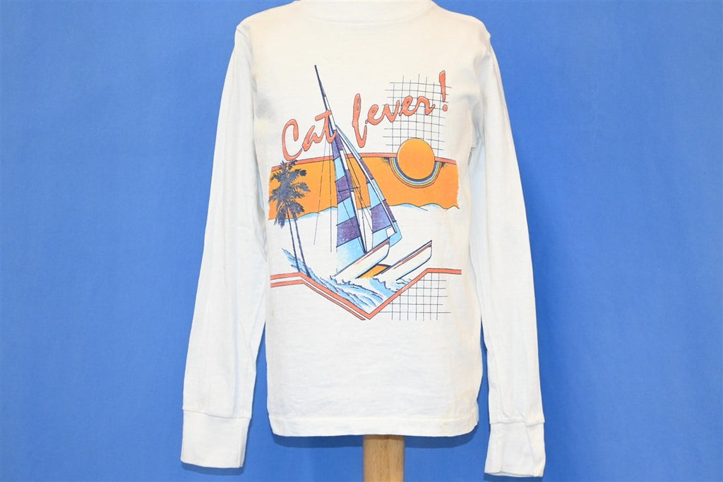 80s Cat Fever Catamaran Sailboat Deadstock t-shirt Youth product image 2