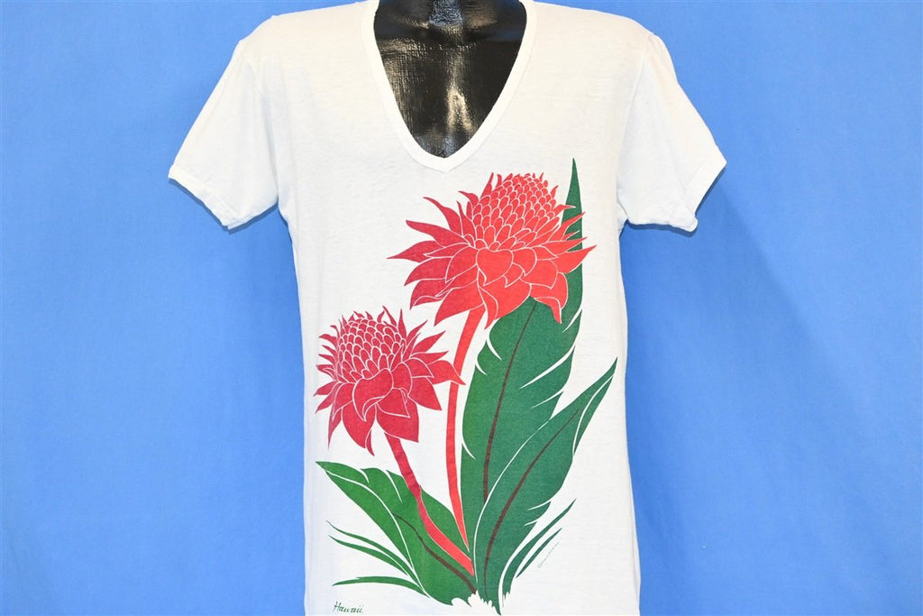 80s Hawaii Waratah Flower Exotic Plant Tourist t-shirt Large product image 1