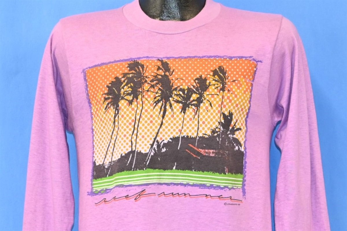 80s Reef Runner Sunset Beach Palm Trees Deadstock t-shirt product image 1