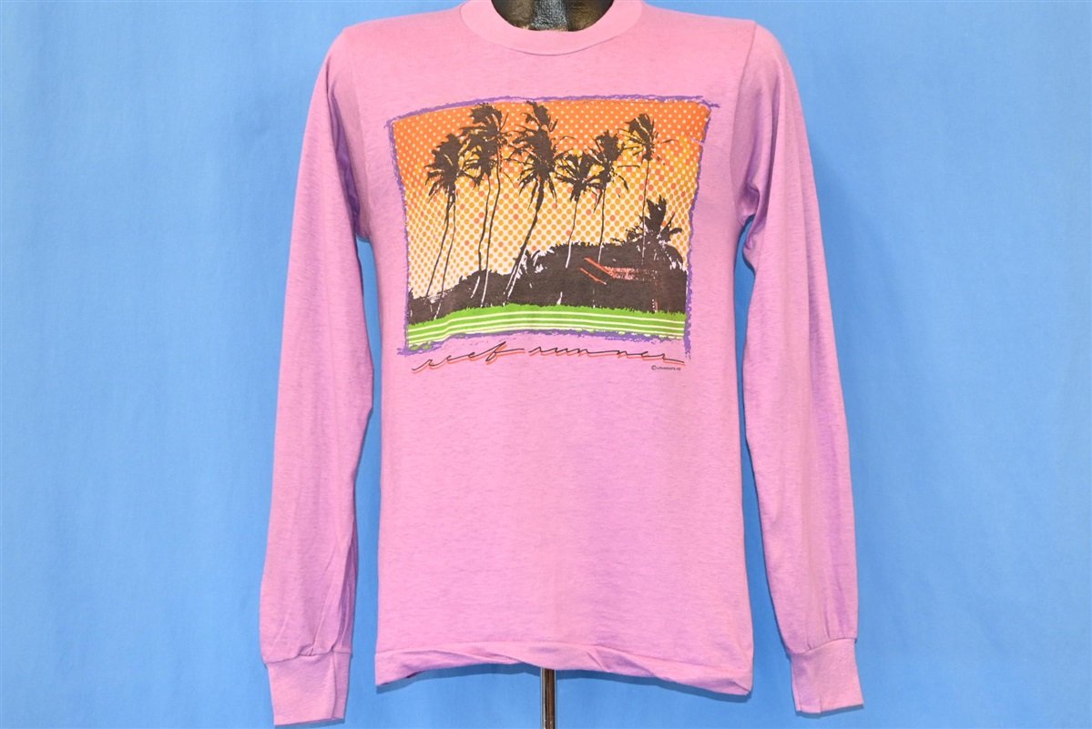 80s Reef Runner Sunset Beach Palm Trees Deadstock t-shirt product image 2