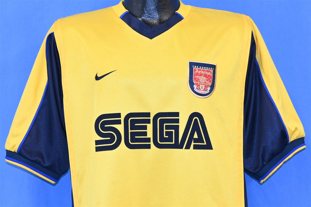 90s Nike Arsenal Sega Vieira Soccer Away Jersey t-shirt product image 1