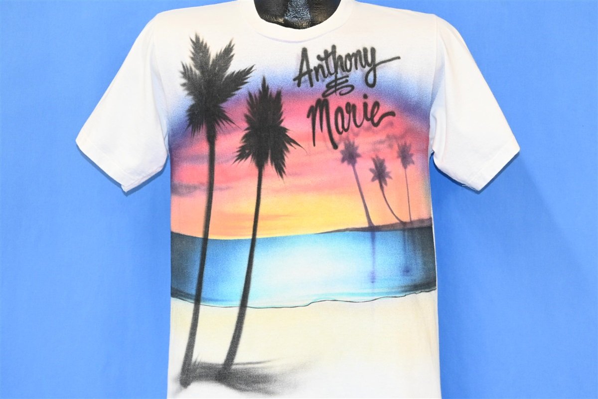 90s Airbrushed Sunset Beach Anthony & Marie t-shirt Medium product image 1