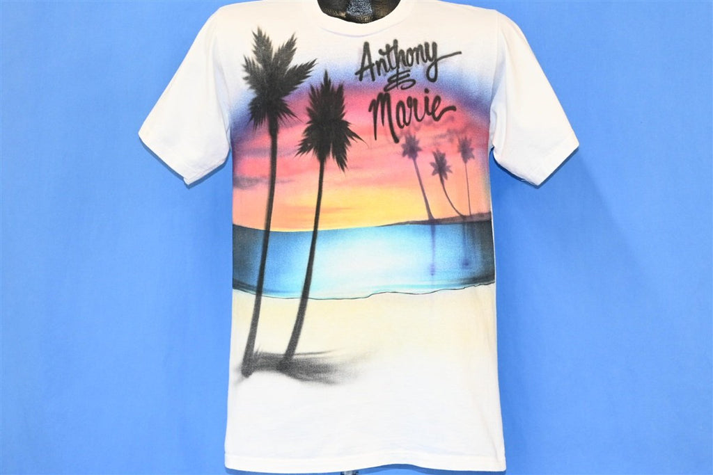 90s Airbrushed Sunset Beach Anthony & Marie t-shirt Medium product image 2