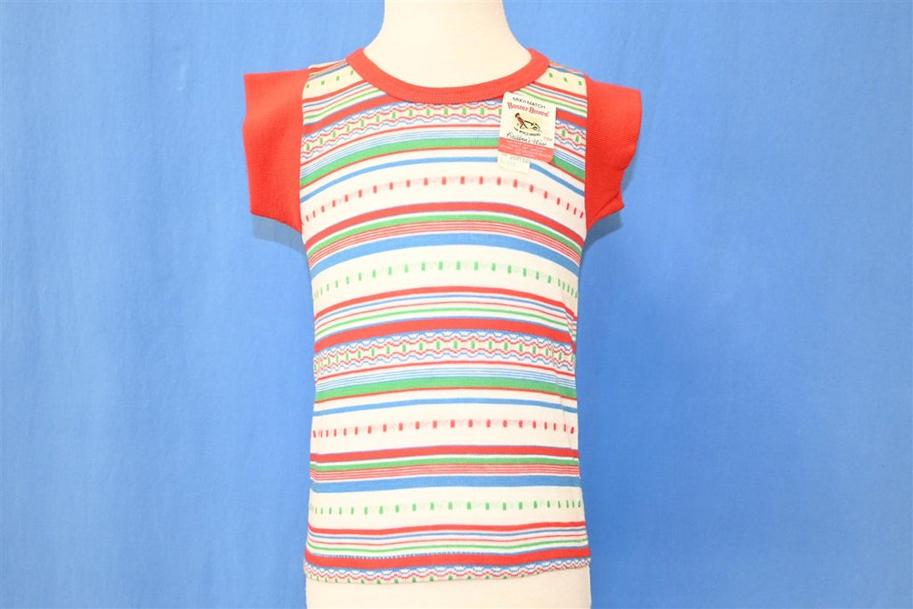 80s Buster Brown Red Striped Deadstock t-shirt Toddler 2T product image 2
