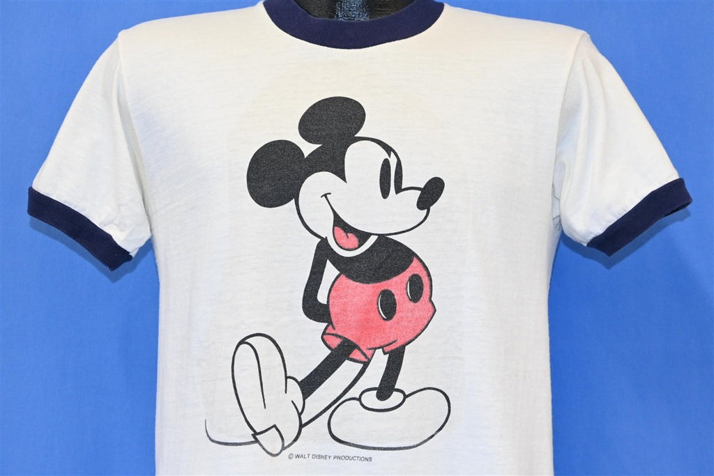 70s Walt Disney Mickey Mouse Cartoon Ringer t-shirt Medium product image 1