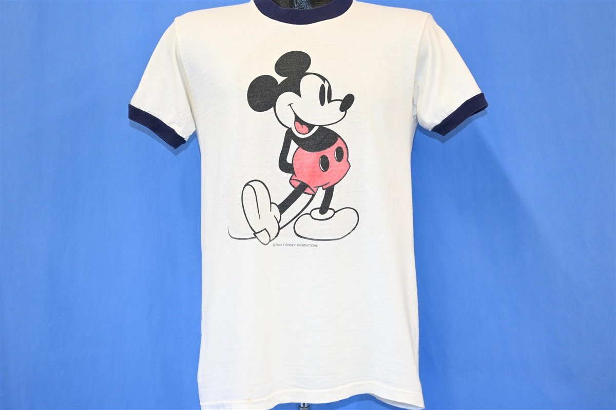 70s Walt Disney Mickey Mouse Cartoon Ringer t-shirt Medium product image 2