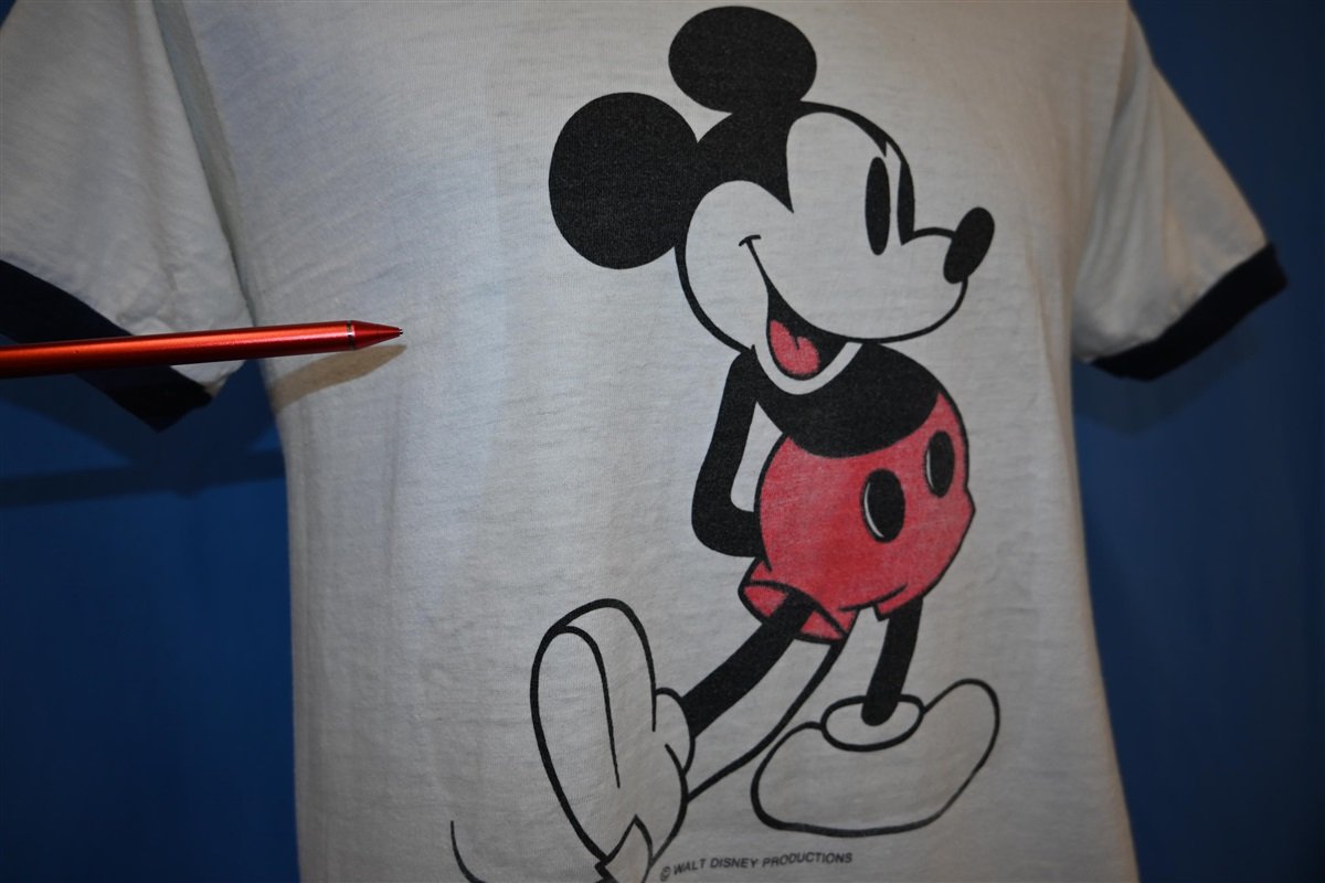 70s Walt Disney Mickey Mouse Cartoon Ringer t-shirt Medium product image 4