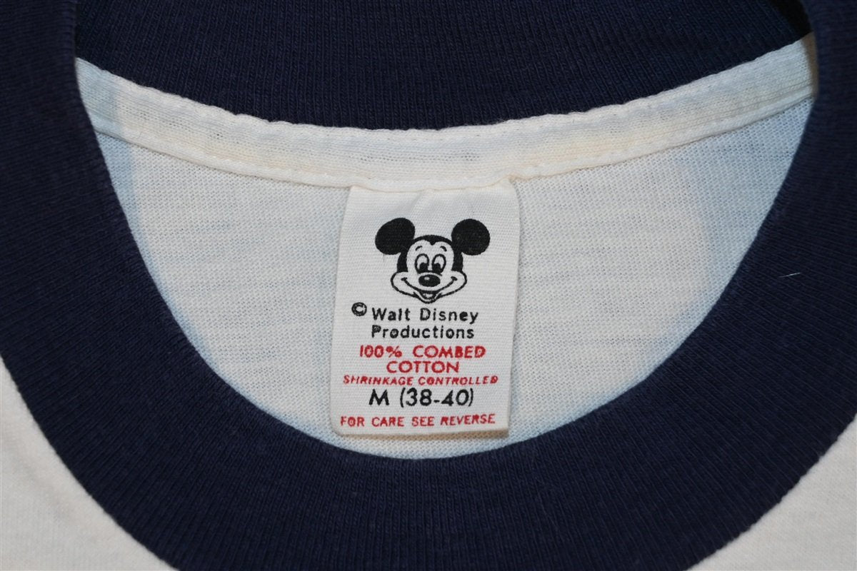70s Walt Disney Mickey Mouse Cartoon Ringer t-shirt Medium product image 7