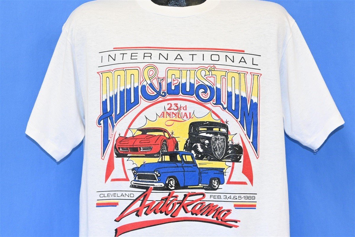 80s Rod & Custom Autorama '89 Cleveland WMMS t-shirt Large product image 1