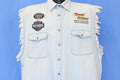 90s Jamin Leather Chambray Cut Button Down Shirt Extra Large product image 1