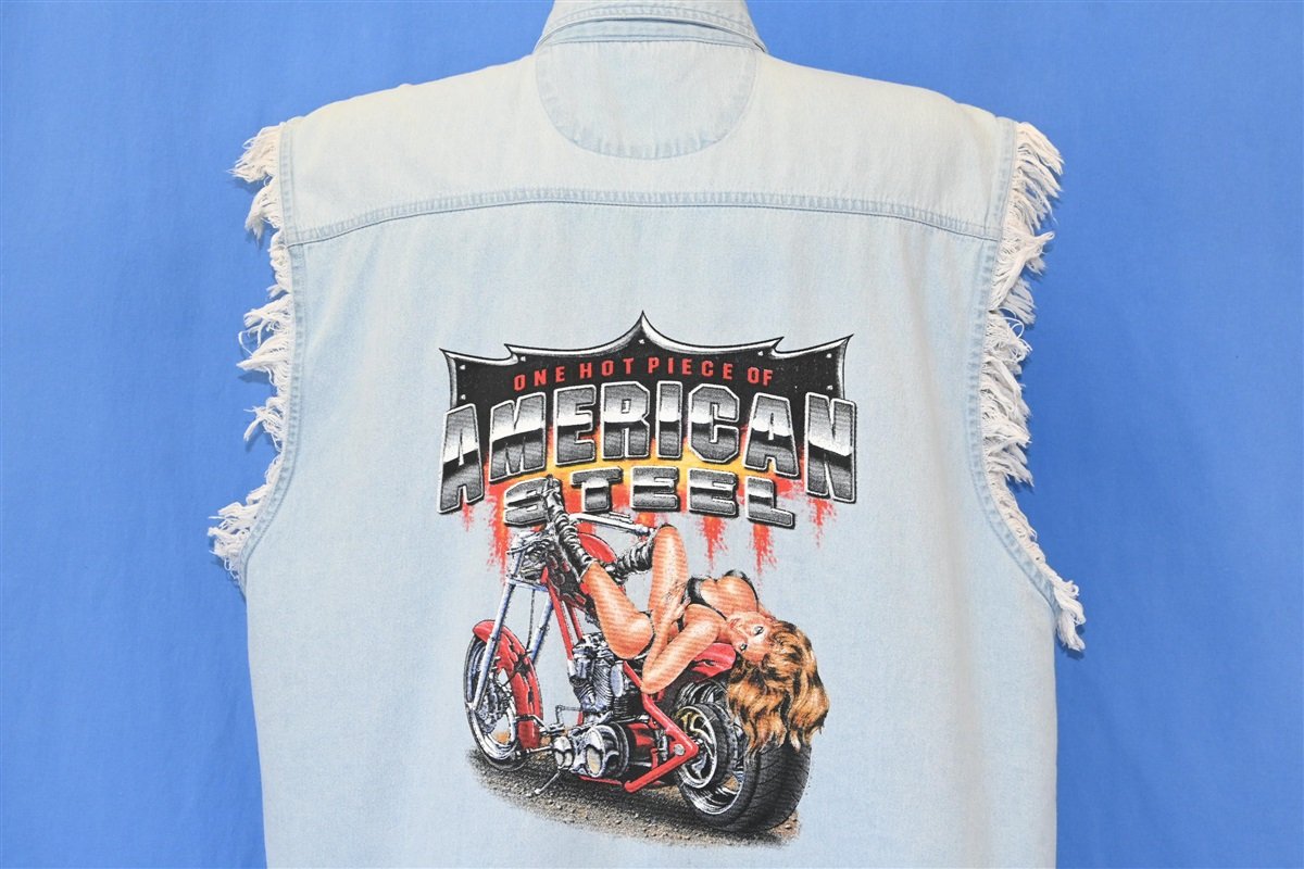 90s Jamin Leather Chambray Cut Button Down Shirt Extra Large product image 3