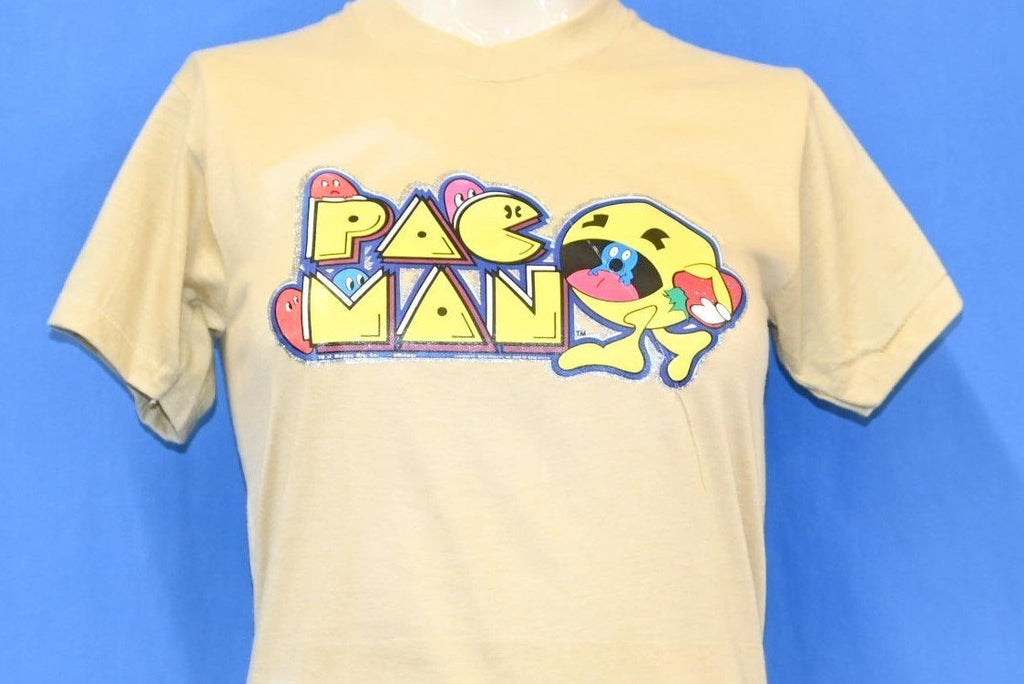 80s Pac-Man Arcade Game Glitter Iron On t-shirt Youth Large product image 1