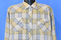 60s H Bar C Check Plaid Pearl Snap Cowboy Shirt Extra Large product image 1