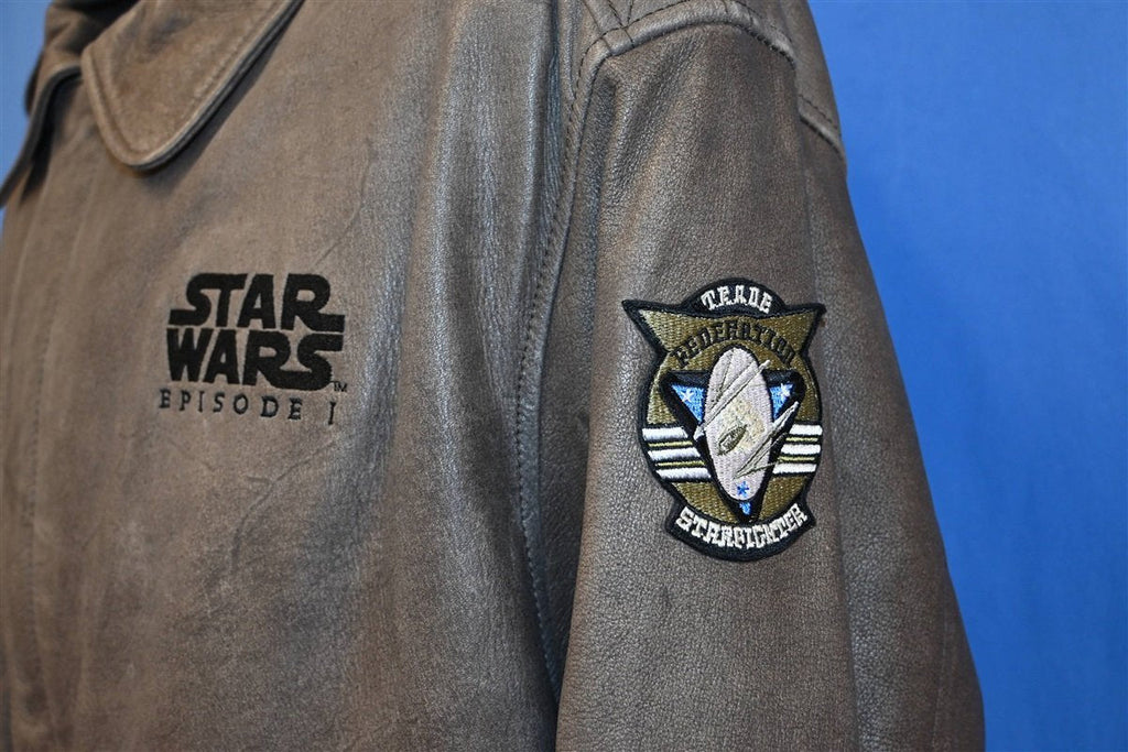 90s Star Wars Federation Starfighter Leather Jacket Extra product image 3