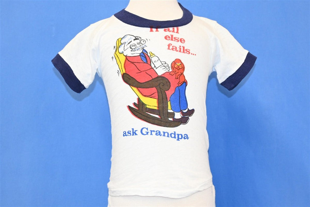 70s If All Else Fails Ask Grandpa Ringer t-shirt Baby 12-18 product image 2