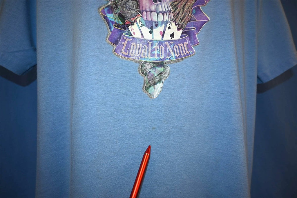 80s Sworn To Fun Loyal To None Iron On Skull t-shirt Extra product image 3