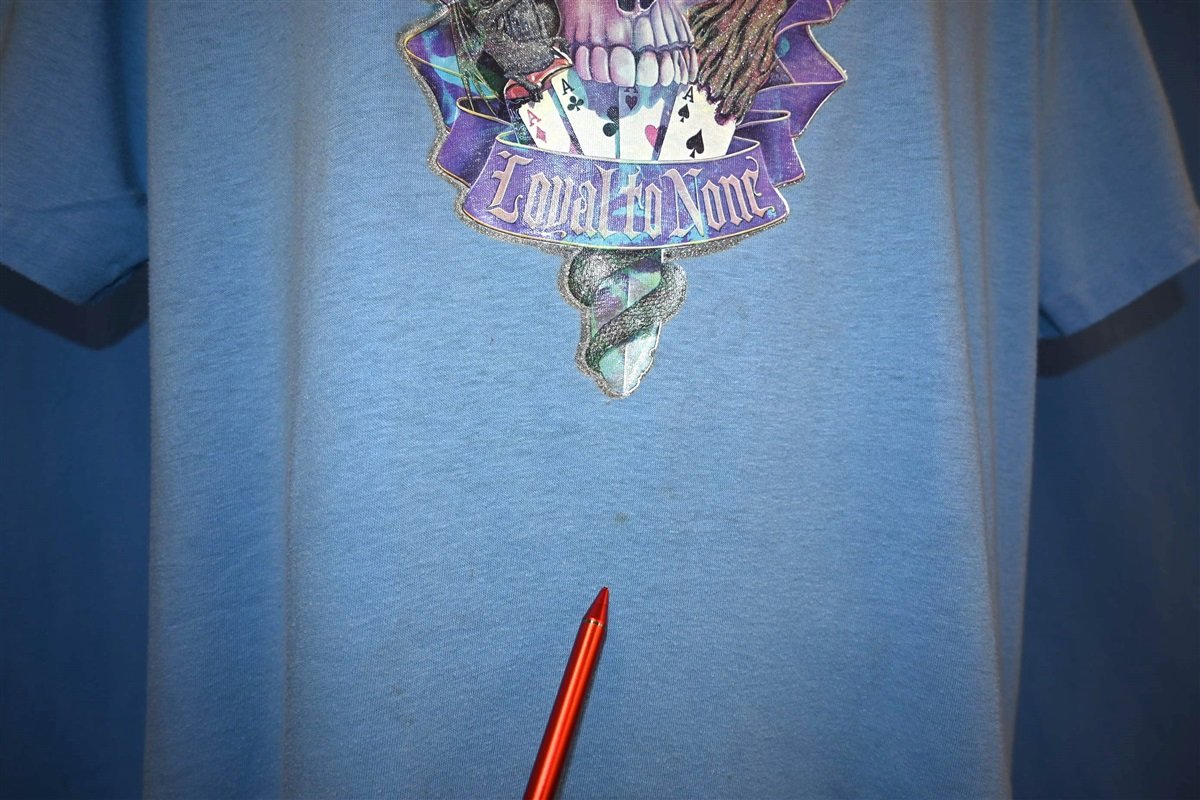 80s Sworn To Fun Loyal To None Iron On Skull t-shirt Extra product image 3