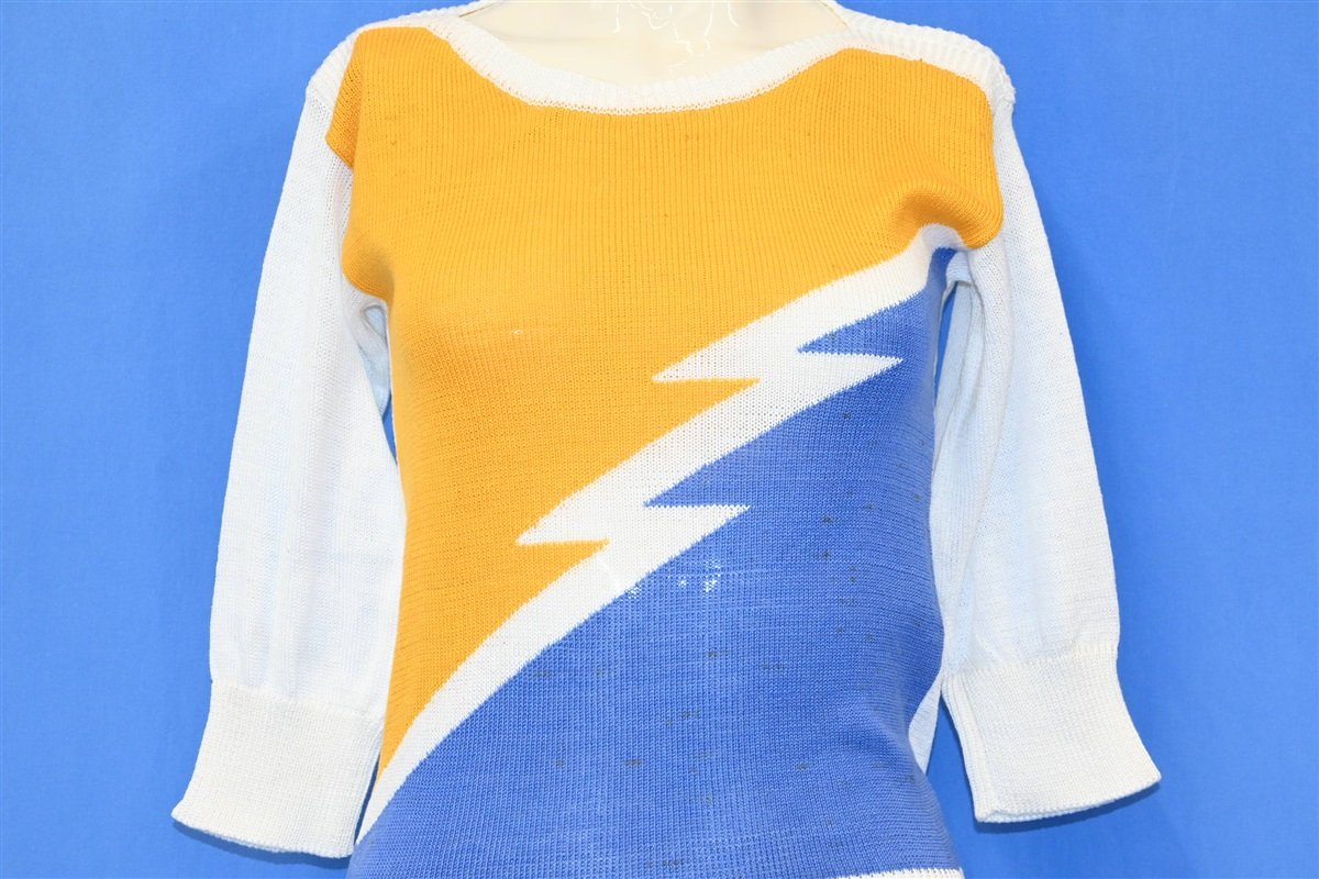 80s PAP Lightning Bolt Deadstock Sweater Women's Extra Small