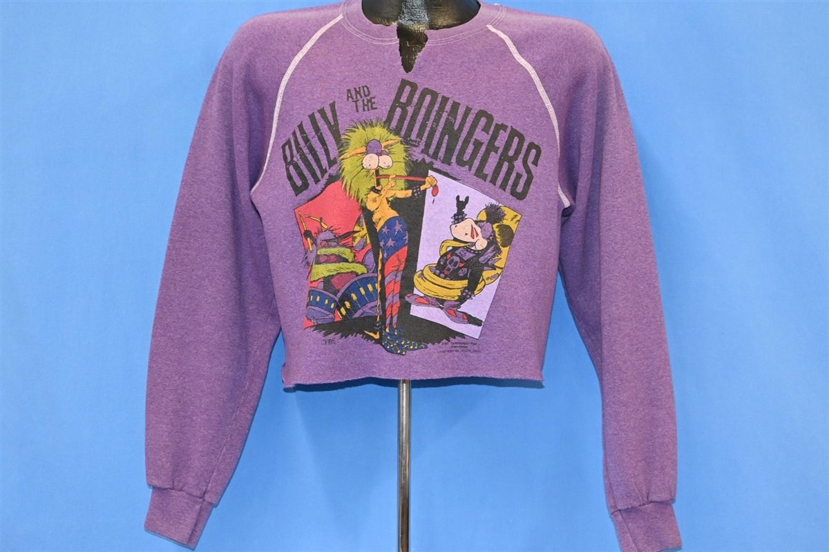 80s Billy & the Boingers Bloom County Cropped Sweatshirt product image 2
