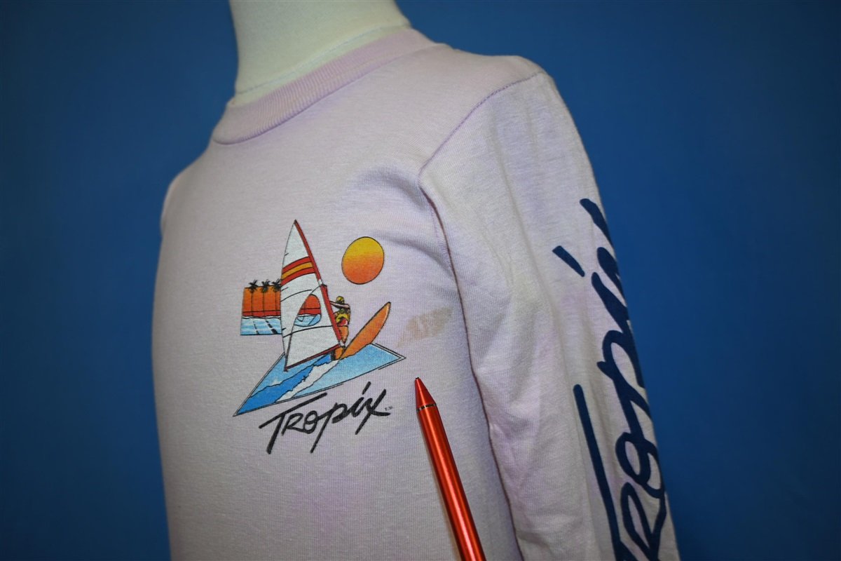 80s Tropix Windsurfing Rainbow Deadstock t-shirt Youth Small product image 6