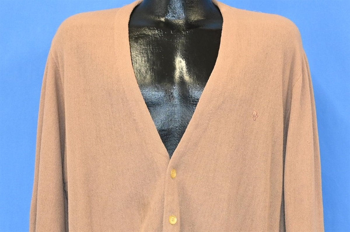 80s Christian Dior Beige Button Up Cardigan Sweater Large