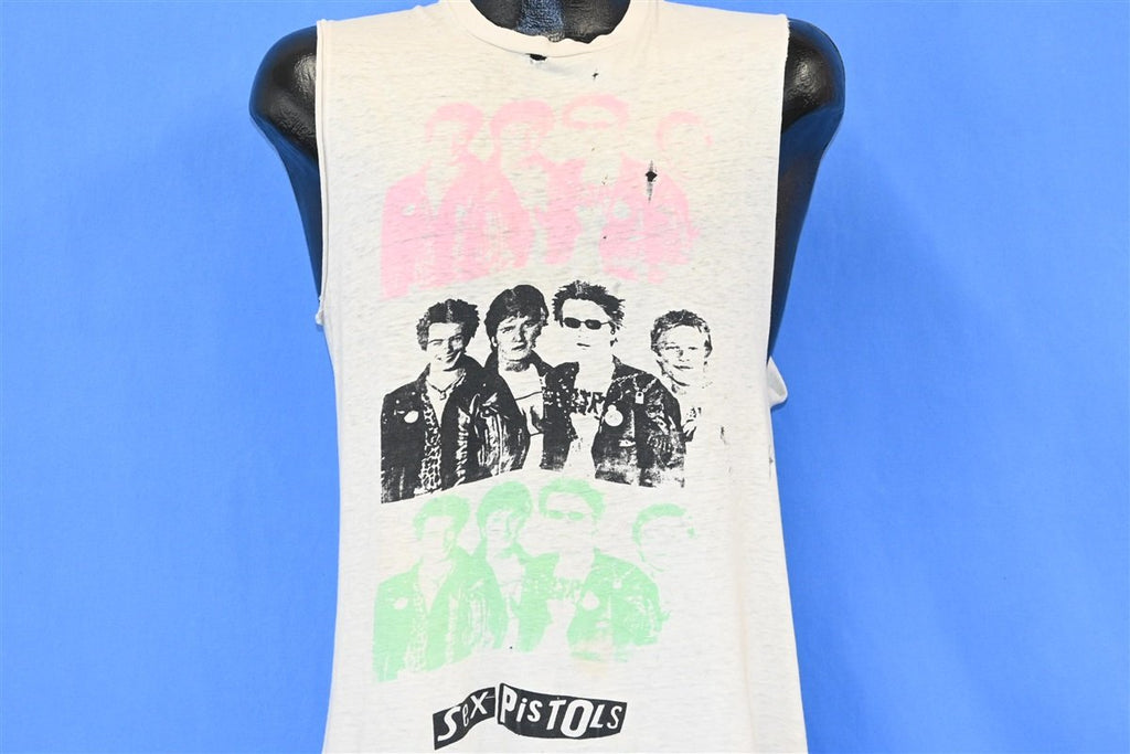 70s Sex Pistols Punk Band Cut Off Distressed t-shirt Medium product image 1