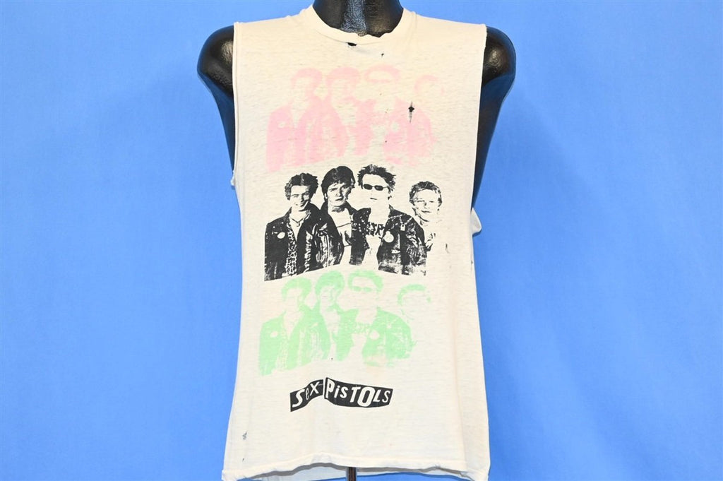70s Sex Pistols Punk Band Cut Off Distressed t-shirt Medium product image 2