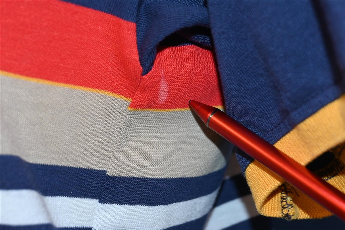 80s Jantzen Blue Striped Henley Ringer t-shirt Women's Large product image 3