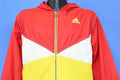 90s Adidas Red Yellow Hooded Windbreaker Jacket Medium product image 1