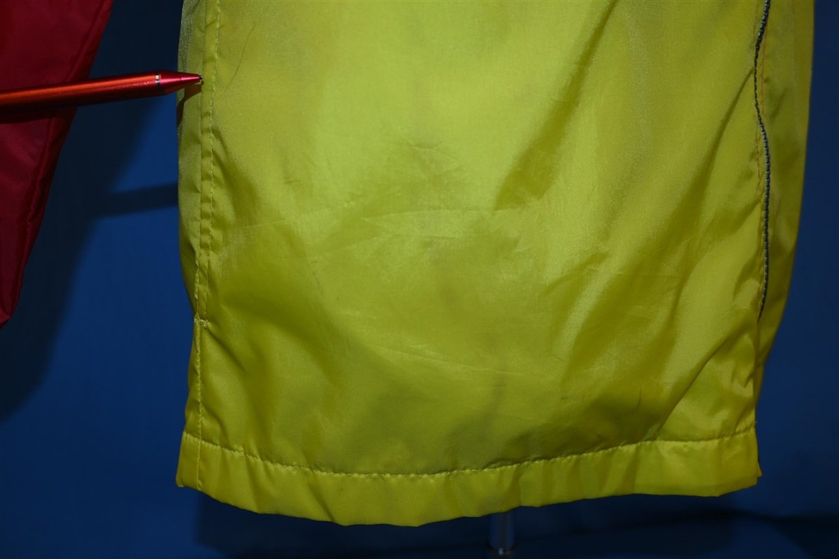 90s Adidas Red Yellow Hooded Windbreaker Jacket Medium product image 6