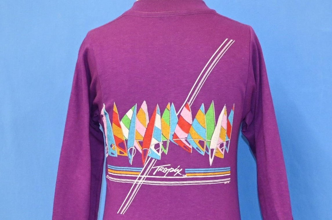 80s Windsurfing Tropix Purple Deadstock t-shirt Youth Small product image 1