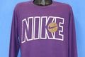 90s Nike Swoosh Logo Purple Basketball t-shirt Large product image 1
