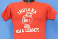 70s Indiana Basketball NCAA Champs Hoosiers t-shirt Small product image 1
