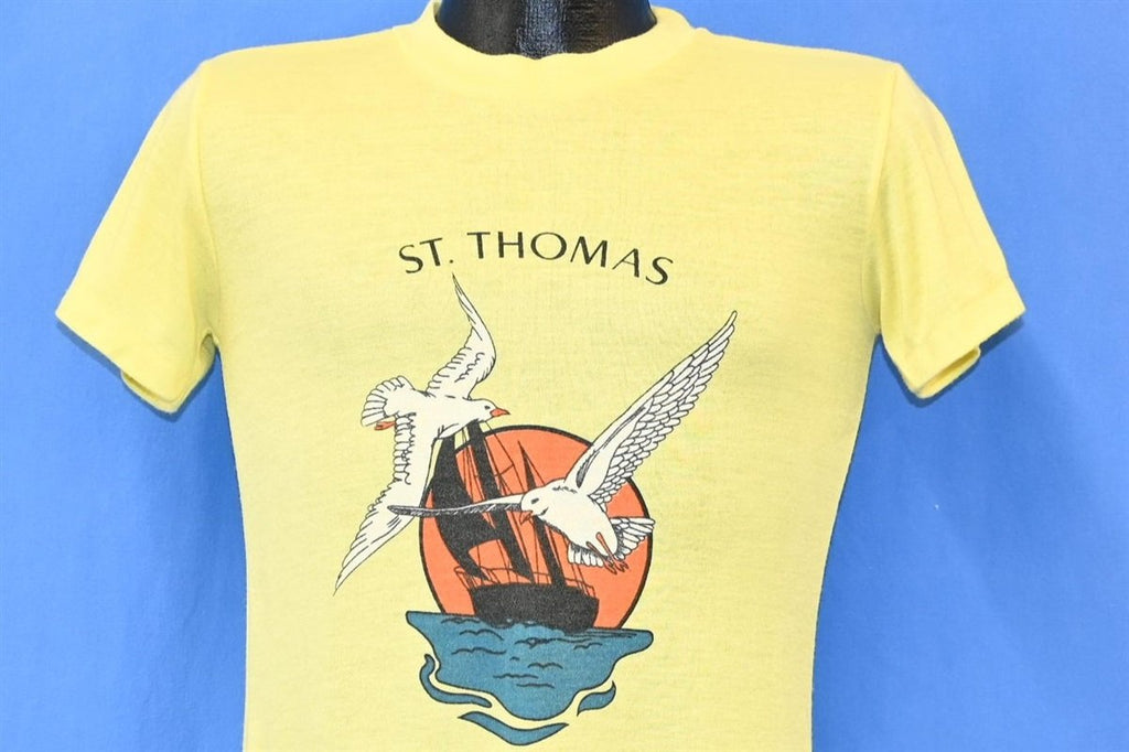 70s St. Thomas Caribbean Sailboat Seagulls t-shirt Small product image 1
