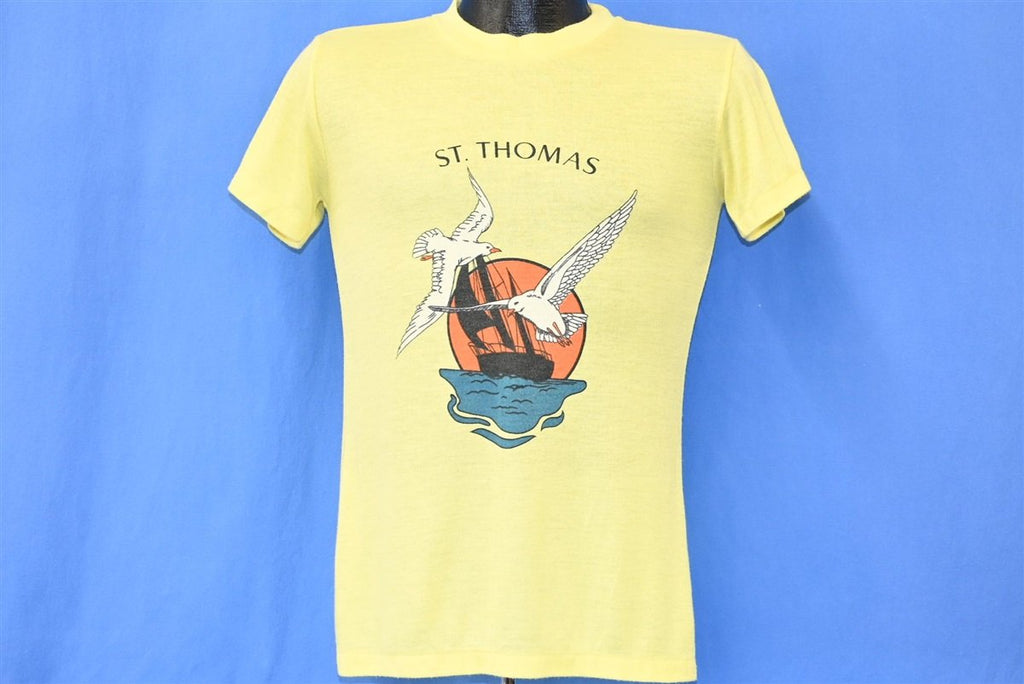 70s St. Thomas Caribbean Sailboat Seagulls t-shirt Small product image 2