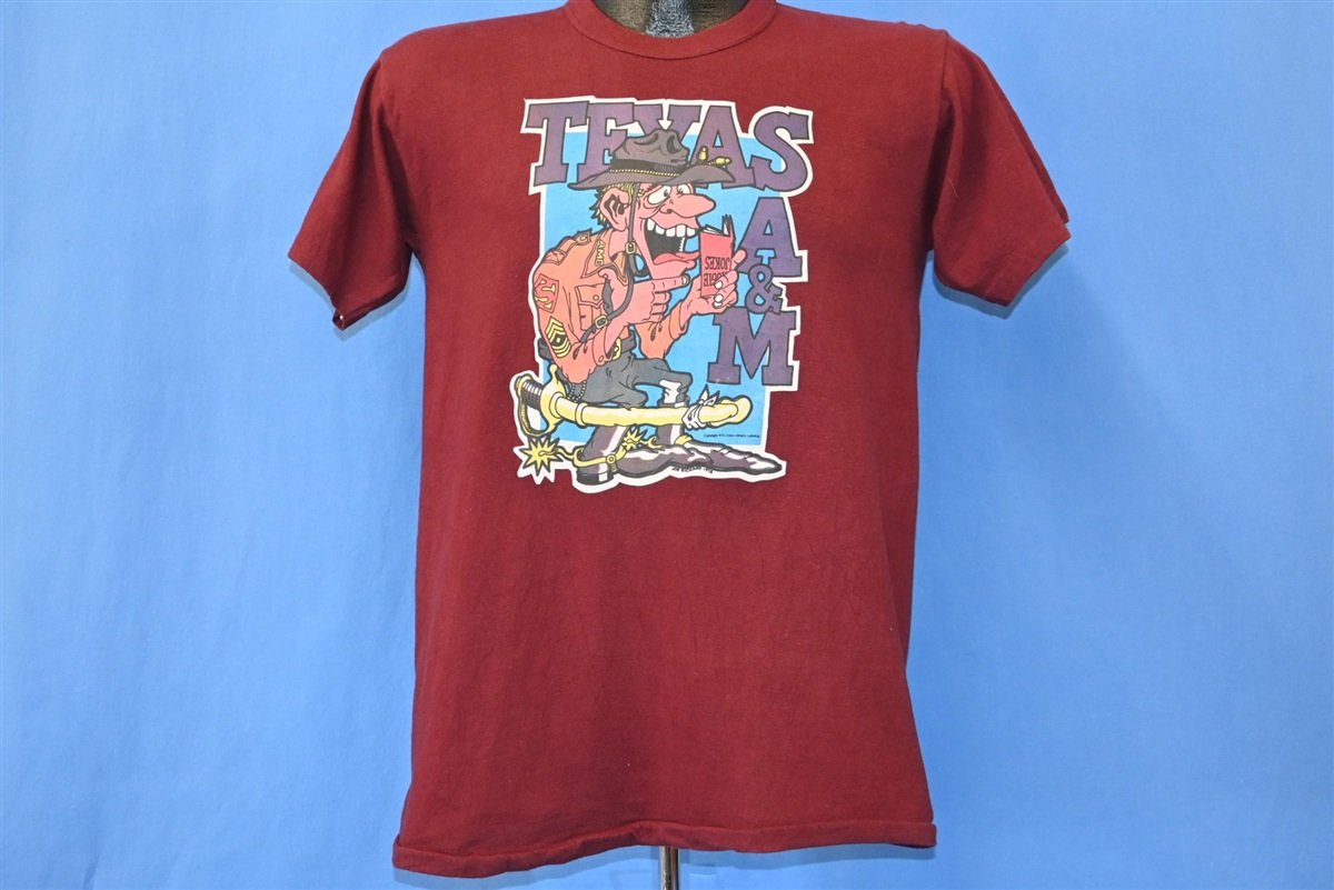 70s Texas A&M Aggies Cartoon Iron On College t-shirt Medium product image 2