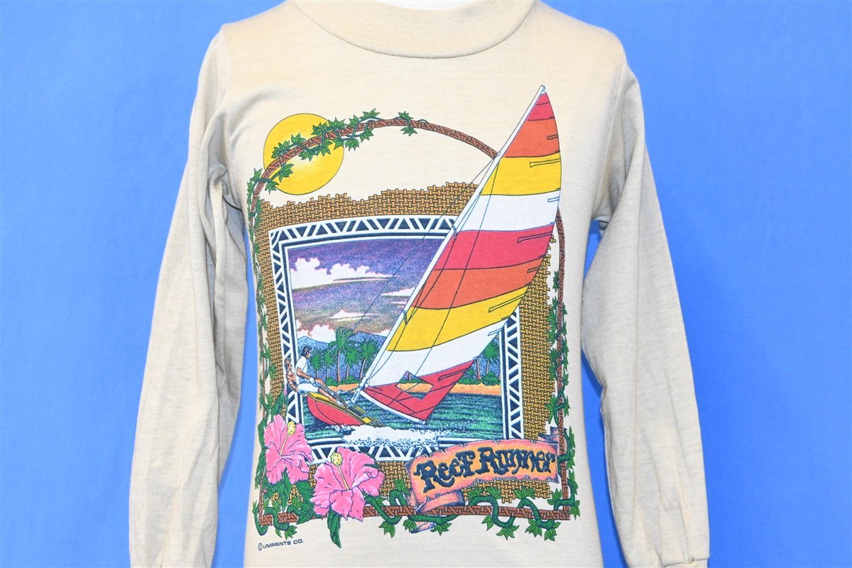 80s Reef Runner Sailboat Hibiscus Deadstock t-shirt Youth product image 1