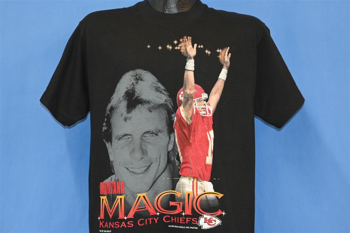 90s Joe Montana Magic Kansas City Chiefs NFL t-shirt Medium product image 1