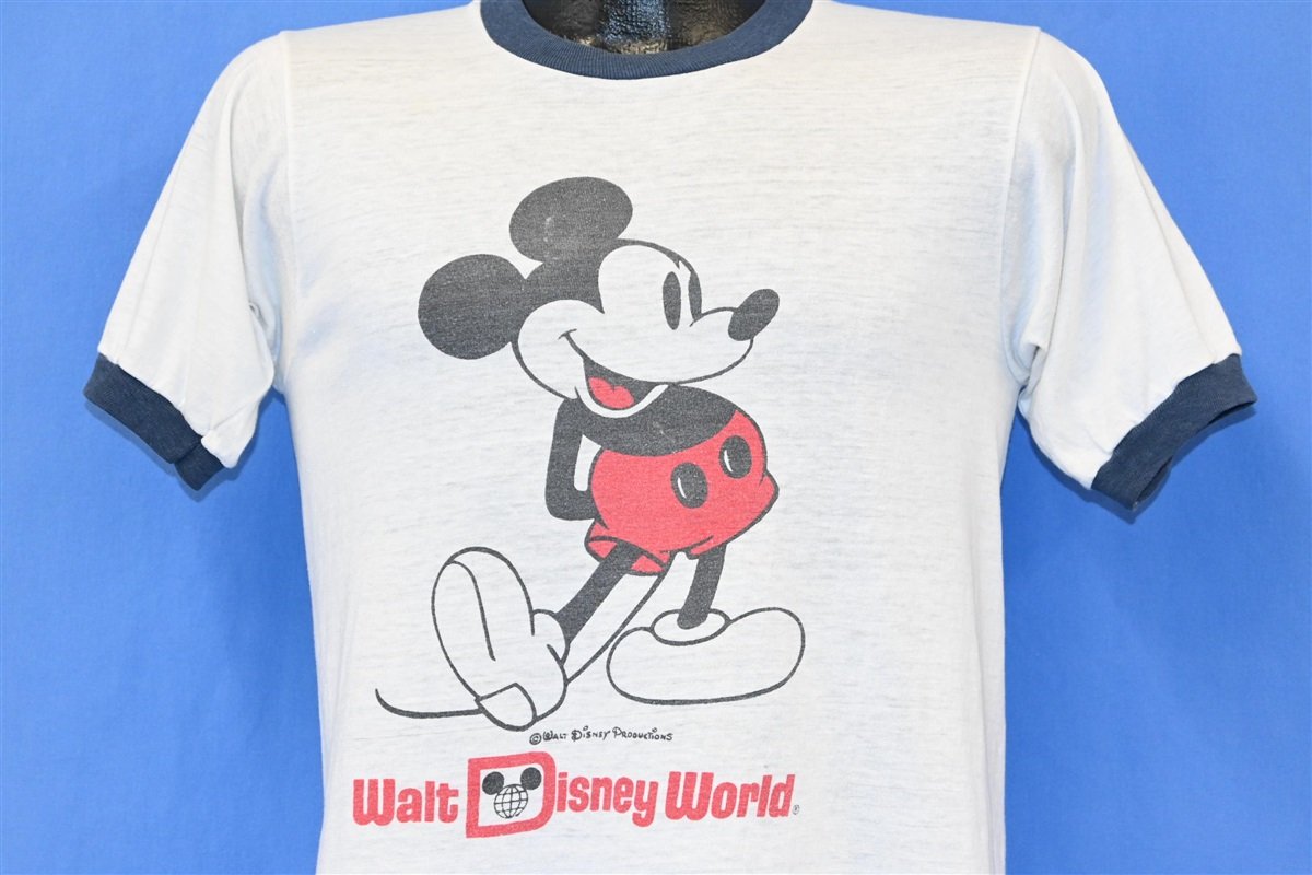 80s Walt Disney World Mickey Mouse Ringer t-shirt Medium product image 1