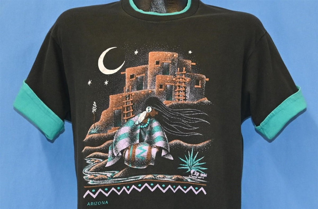 90s Arizona Native American Pueblo Roll Up Sleeve t-shirt product image 1