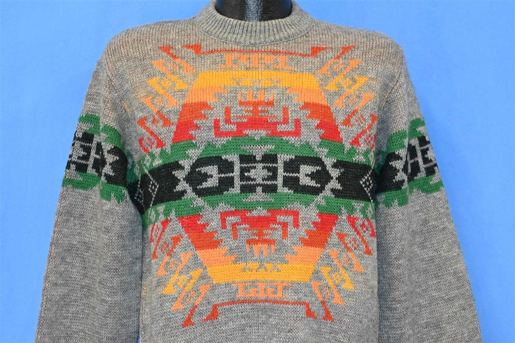 70s Pendleton Geometric Aztec Wool Sweater Medium
