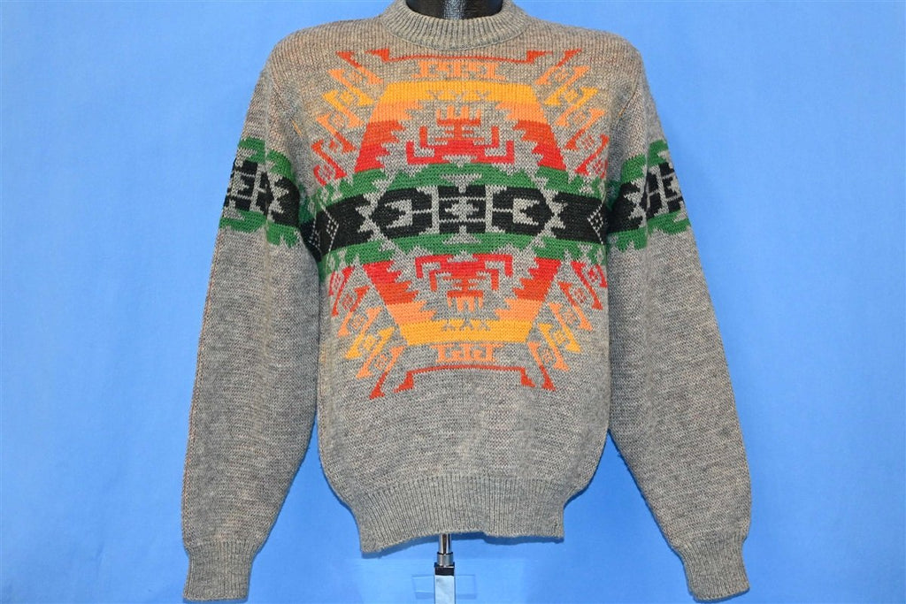 70s Pendleton Geometric Aztec Wool Sweater Medium
