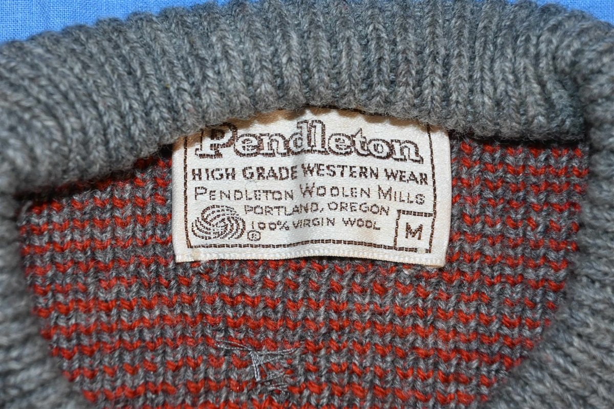 70s Pendleton Geometric Aztec Wool Sweater Medium