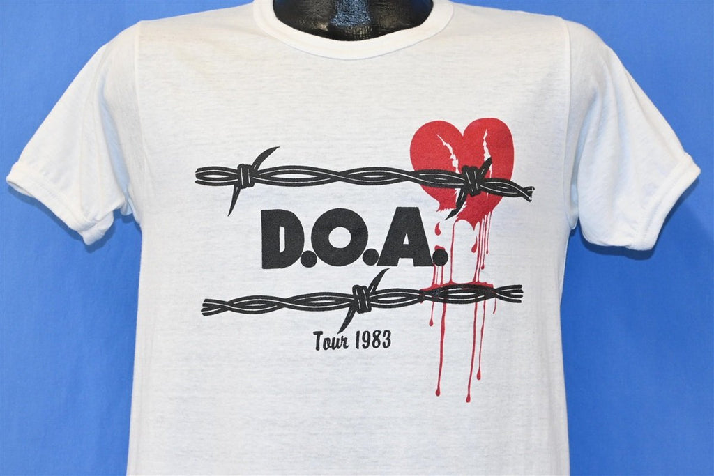 80s DOA We Come In Peace Tour 1983 Hardcore Punk t-shirt product image 1