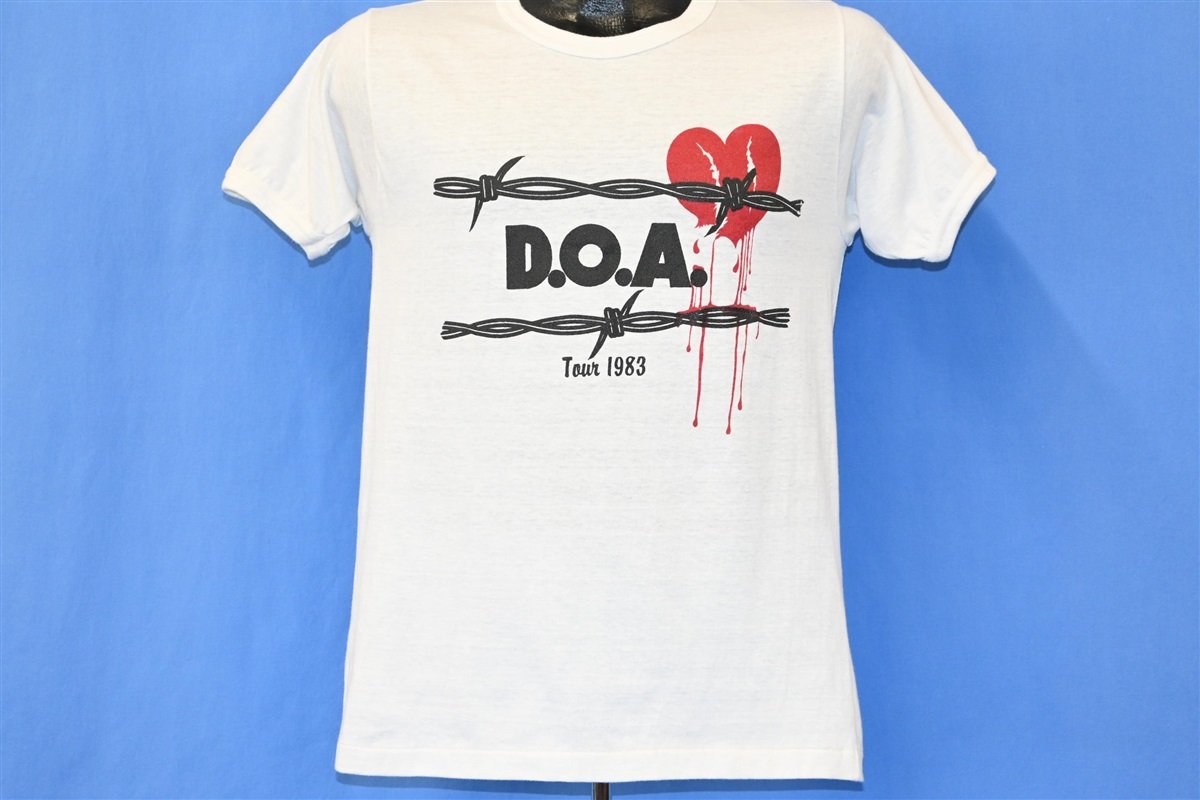 80s DOA We Come In Peace Tour 1983 Hardcore Punk t-shirt product image 2