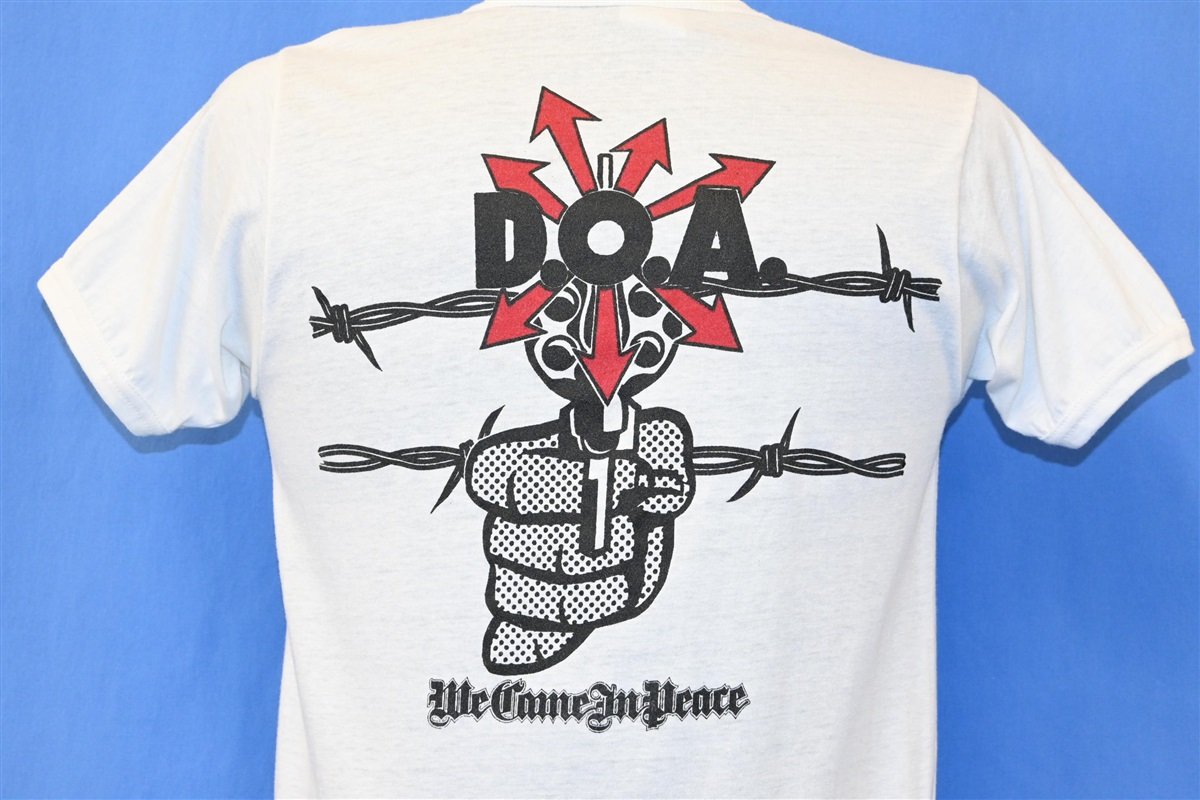 80s DOA We Come In Peace Tour 1983 Hardcore Punk t-shirt product image 3