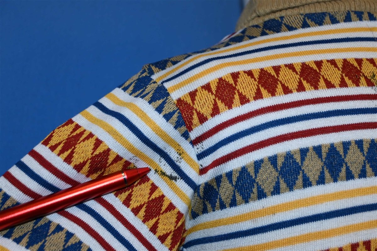 70s Health-Tex Turtleneck Geometric Striped t-shirt Youth product image 4