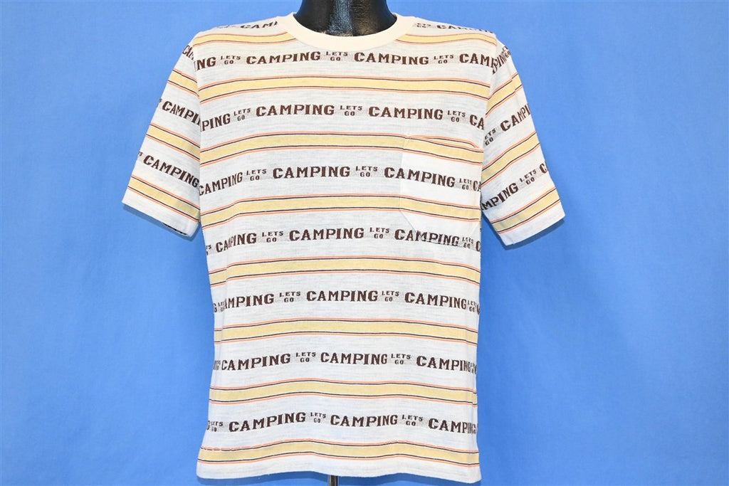 70s Let's Go Camping Stripe All Over Print Pocket t-shirt product image 2
