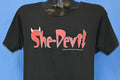 80s She-Devil 1989 Comedy Movie Cut Neck t-shirt Large product image 1